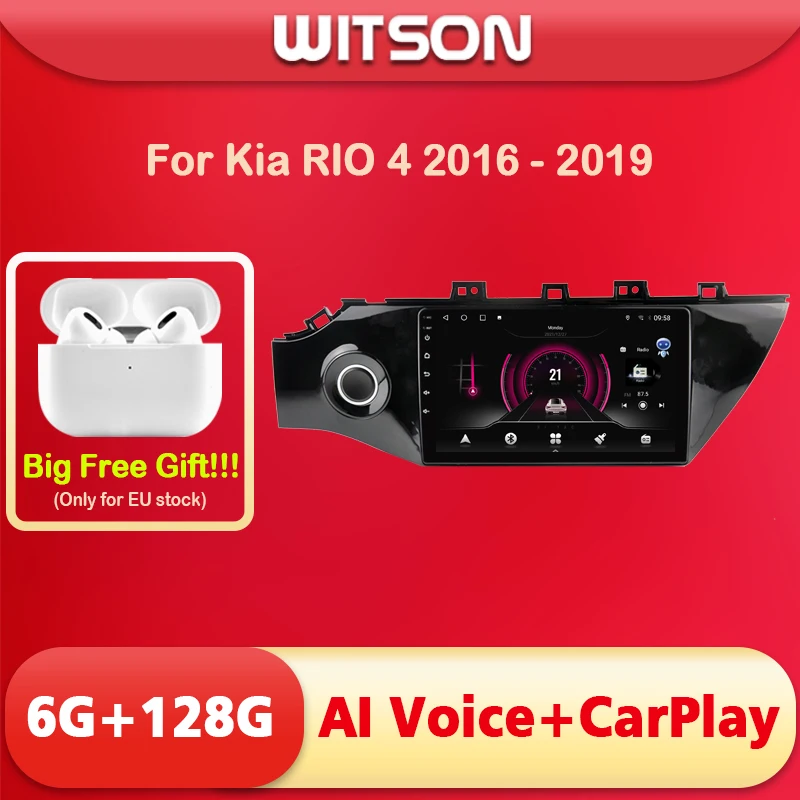

WITSON AI VOICE Android 11 Car Audio System Multimedia For KIA K2/RIO 2017-2018 Touch Screen Video 2din Wireless CarPlay