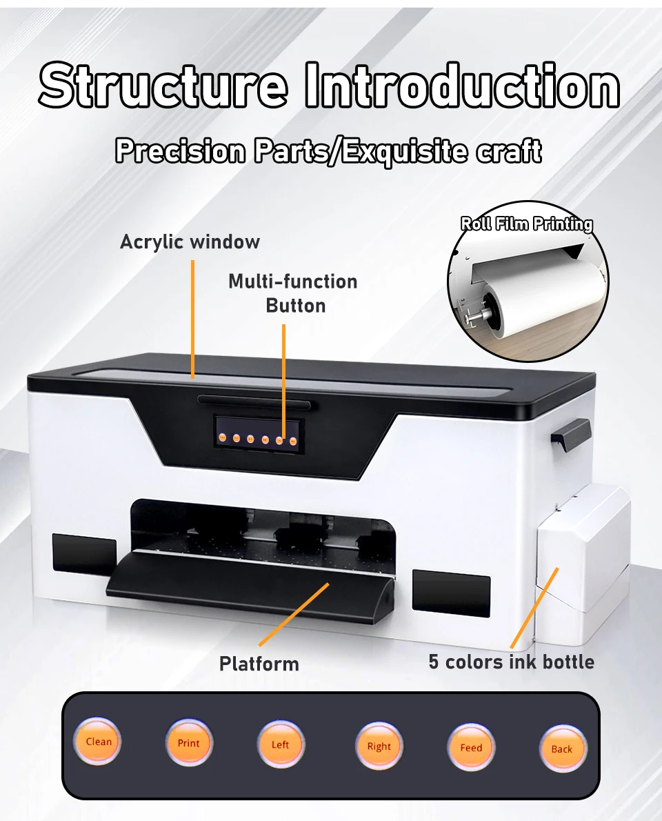 Принтер A3 DTF для принтера Epson XP600 принтер переноса пленки a3 dtf любых типов печати на