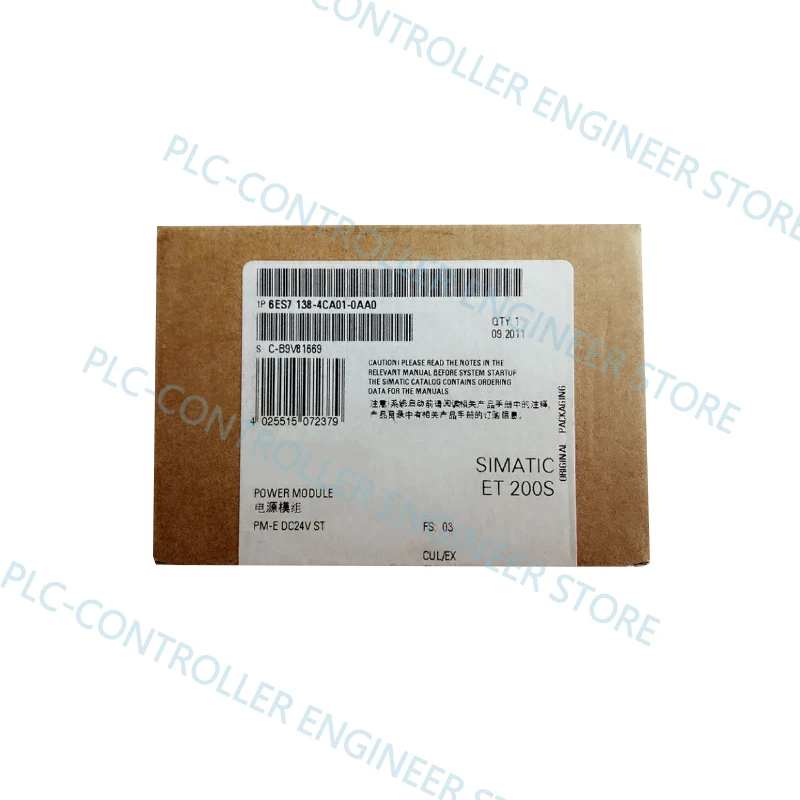 

Новый в коробке контроллер PLC 24 часа в течение отгрузки 6ES7138-4CA50-0AA0