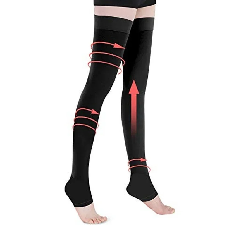 Компрессионные чулки до бедра для женщин и мужчин 30-40 мм рт. Ст. Градуированный