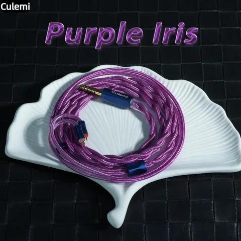 Culemi-07 фиолетовый кабель для наушников 2.5/3.5/4.4 мм 6N OCC
