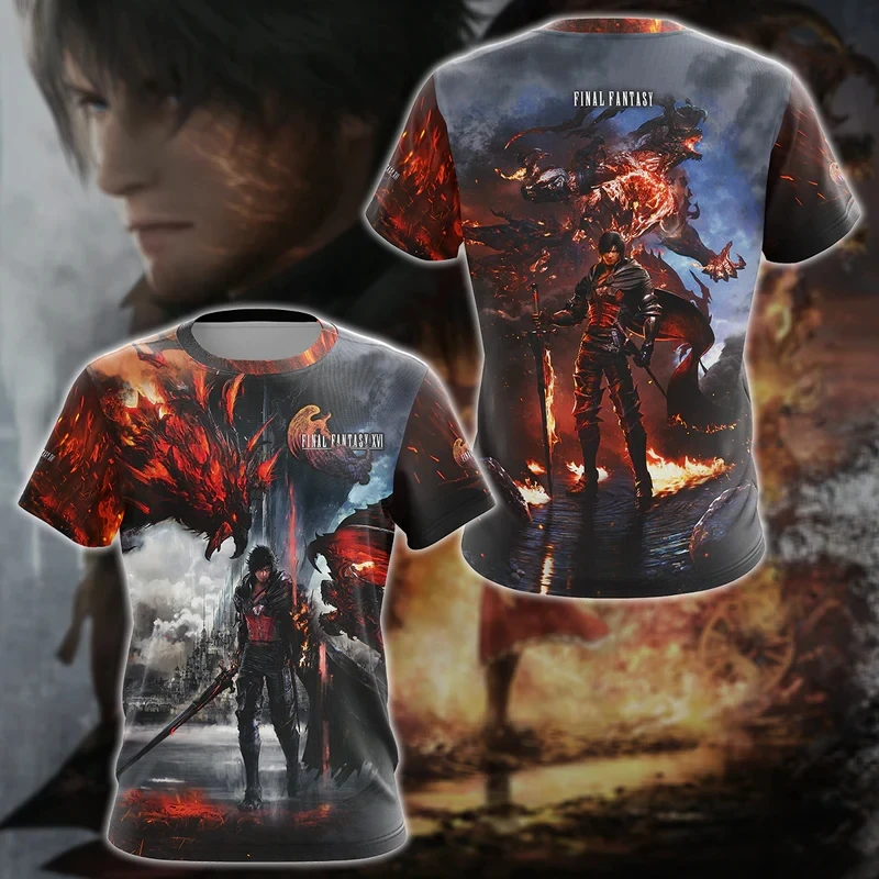 

Summer Men Women T Shirts Game Final Fantasy Xvi 3D Printed T-shirt Male Kids Comfortable Top Short Tees Boys Custom T Shirt