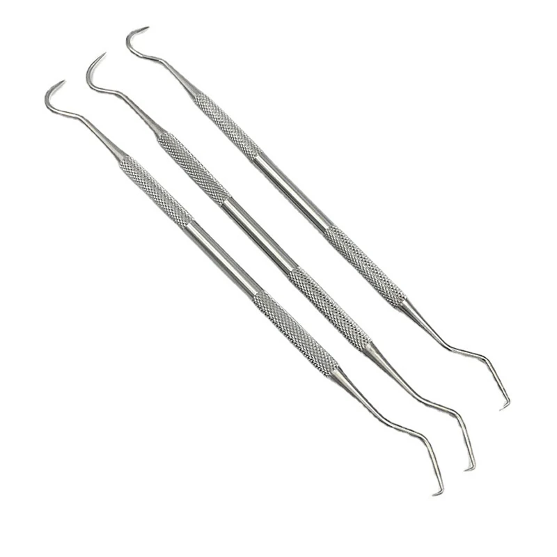 

Wholesale 20Pcs Dentist Teeth Clean Hygiene Probe Hook Pick Stainless Steel Dental Tool