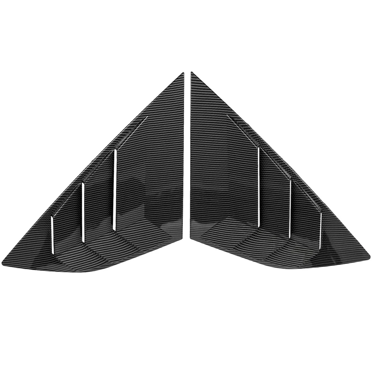 Цветная задняя боковая Решетка окна из углеродного волокна для Ford Focus MK3 ST RS Hatchback