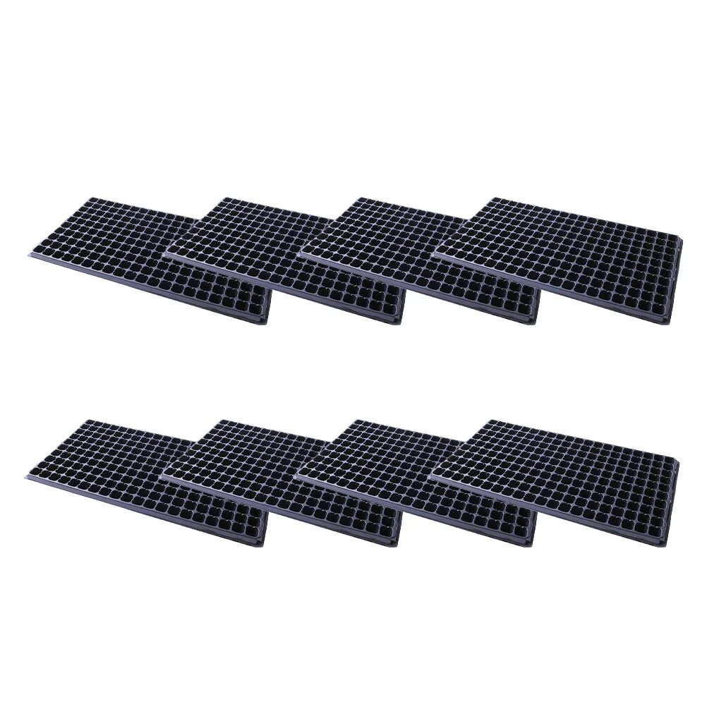 

8 Pcs Plastic Pallet Machine Planting Tray 200 Cell Planter Starter Plug