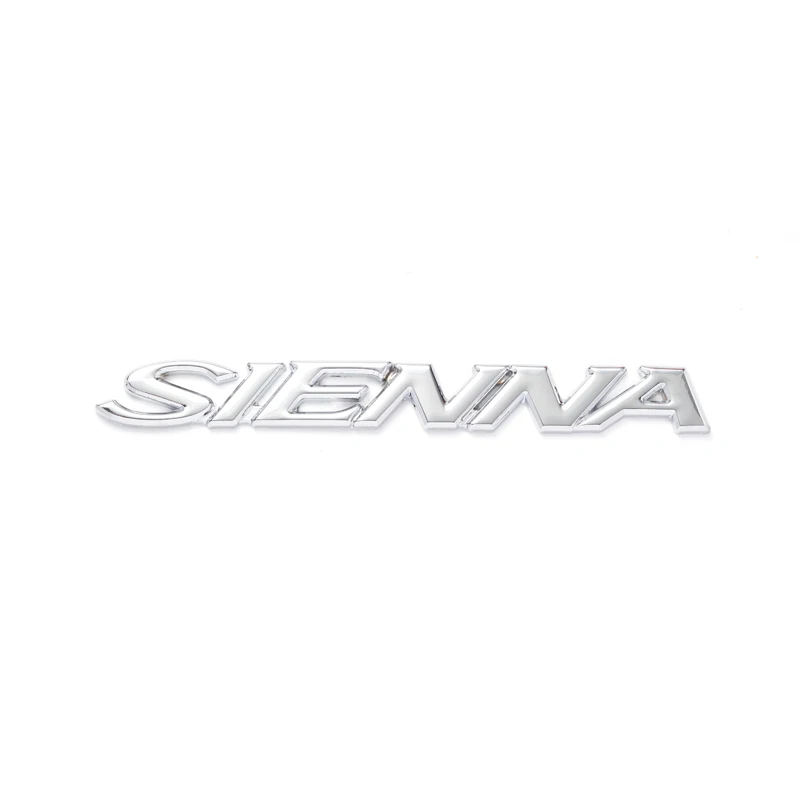 

Стайлинг автомобиля, металлический логотип Sienna MPV, эмблема бокового крыла автомобиля, значок заднего багажника, декоративная наклейка