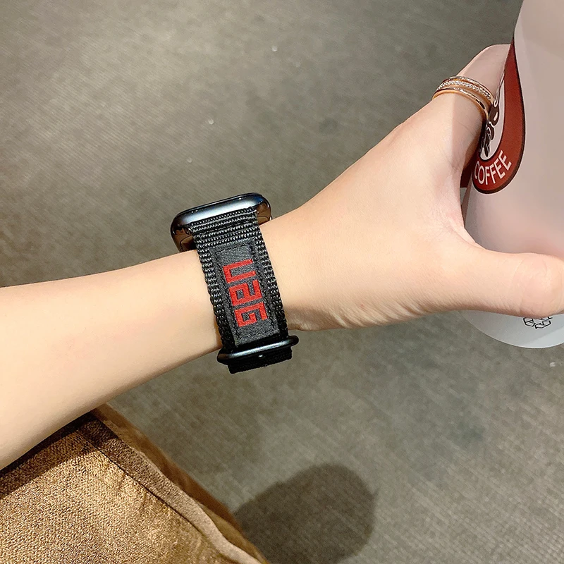 Nylon Strap for Apple watch 8/Ultra 49mm band 45mm 41mm 38mm 42 mm wristband magic loop luxury bracelet iWatch serie 7 5 3 4 6