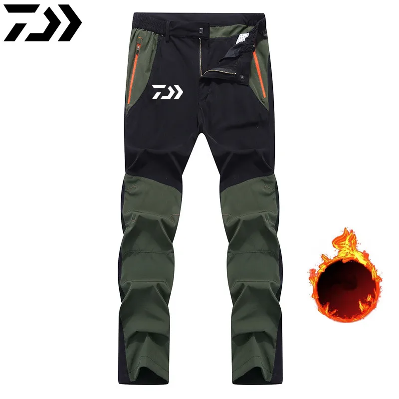 

Брюки Daiwa мужские эластичные, свободные дышащие прямые штаны для рыбалки, повседневные уличные ветрозащитные теплые брюки для альпинизма