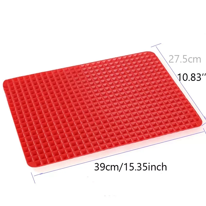 Купи Multifunctional BBQ Pizza Mat Pyramid Microwave Oven Baking Placemat Tray Sheet Kitchen Baking Tools Bakeware Moulds за 703 рублей в магазине AliExpress