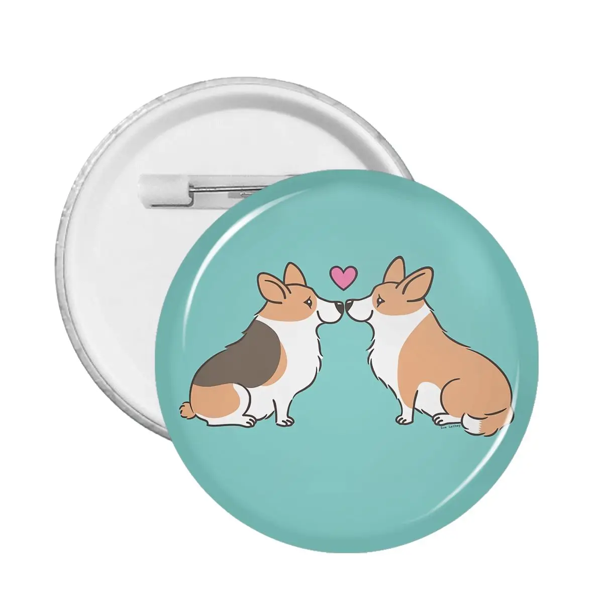 

Corgi Love Pin Badge Dog Decoration Customizable Pins Brooch Friends Badges Brooches For Backpack