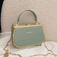 top brand womens shoulder bags 2022 luxury mini pu leather handbags purse fashion clip box shape crossbody bag cute kawaii tote
