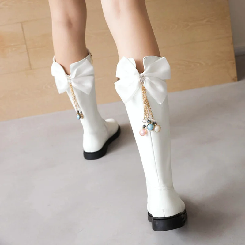 

Новое поступление 2022, женские зимние сапоги из натуральной кожи на молнии, сапоги до колена на низком квадратном каблуке, однотонные класси...