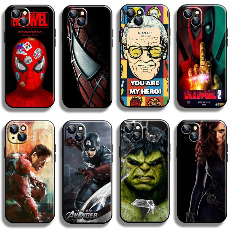 

Marvel Avengers For Apple iPhone 13 12 11 Pro Max Mini X XR XS Max SE 6 6S 7 8 Plus Phone Case Coque Carcasa Back