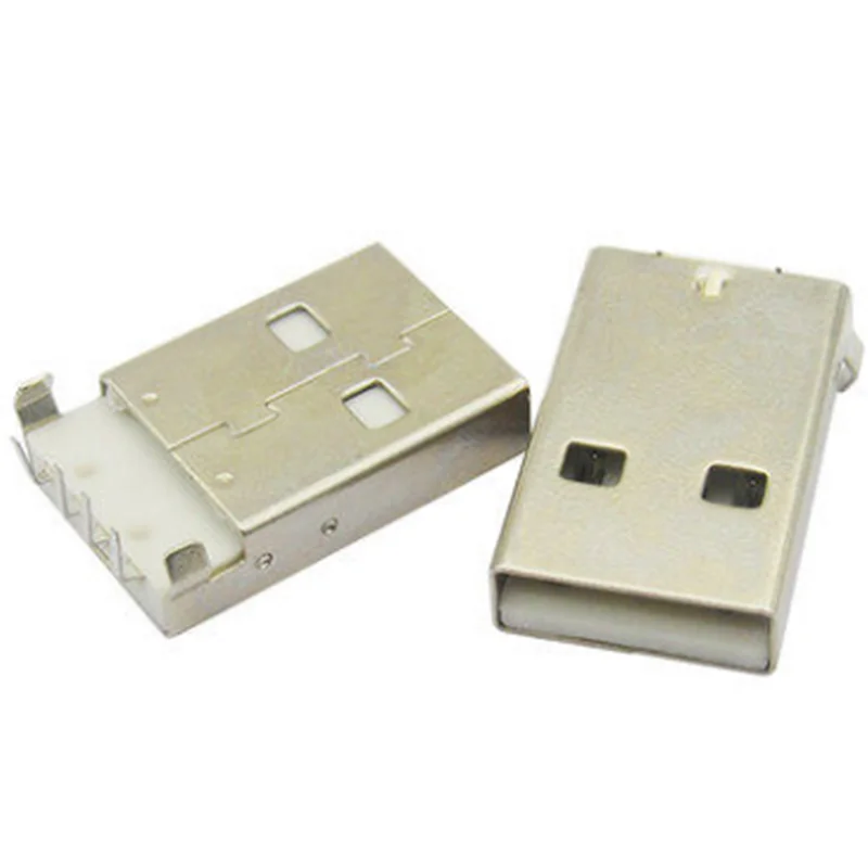 Горячая распродажа 10 шт./лот USB 2 0 Тип штекера прямоугольный SMT PCB крепление 4 pin