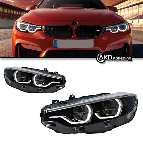 Автозапчасти для BMW F32 передние фары 2013-2019 4 серии F33 F36 M4 стиль светодиодный дневные огни двойной проектор автомобильные аксессуары