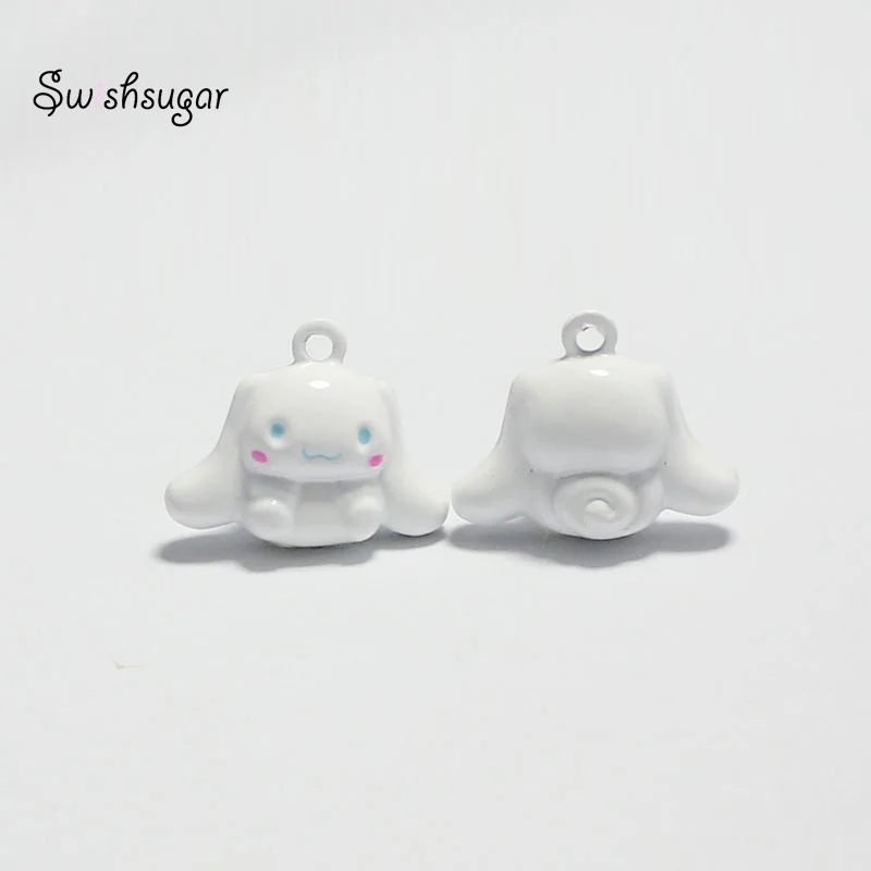 Cartoon Long Ears Dogs Animal Bell Charms Fit Festival Holiday Dog Cat Necklace Jewelry Findings Decoration