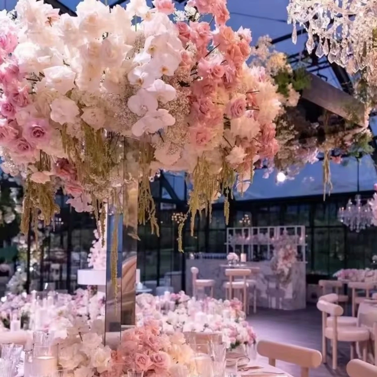 10 шт. (от см до 120 см) оптовая продажа высокий акриловый металлический центральный