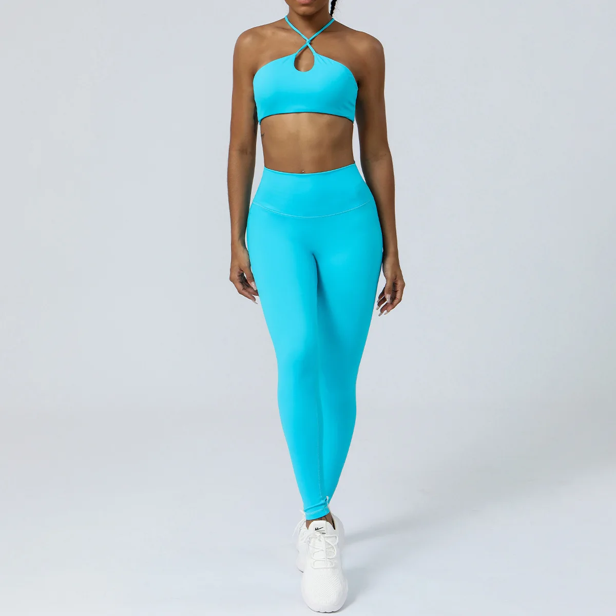 Комплект для йоги леггинсы и топы спортивные костюмы фитнеса одежда спортзала