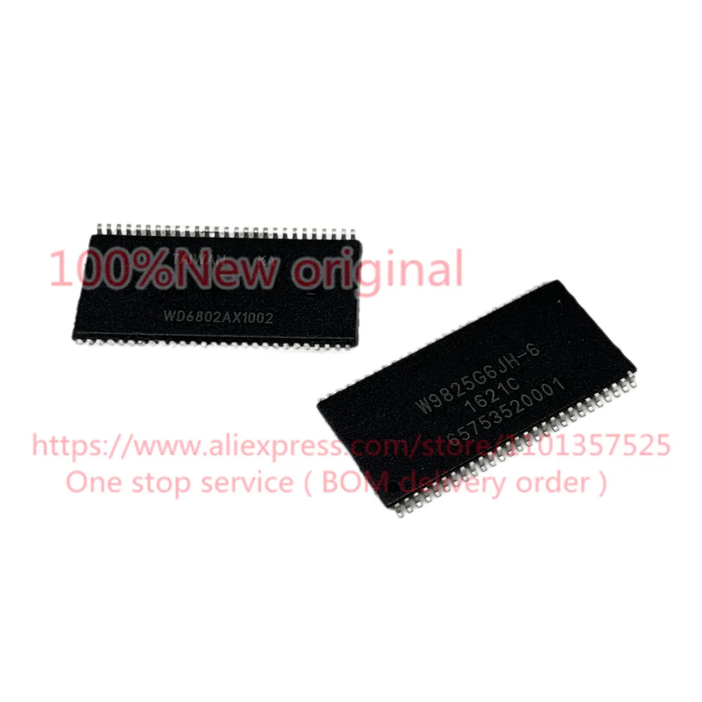 [5 шт.]; W9825G6JH-6 TSOP54 - IC DRAM 256 Мбит PAR 54TSOP II