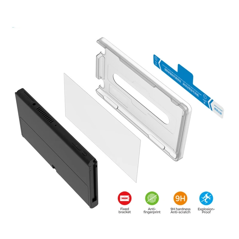 

P9YE 9H Tempered Glass Screen Protector Protective Film for NS OLED Console