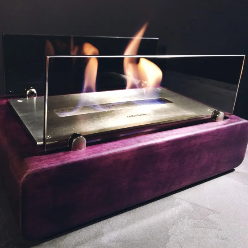 Биокамин из ценных пород дерева Purple Heart (амарант пурпурное сердце) | Обустройство