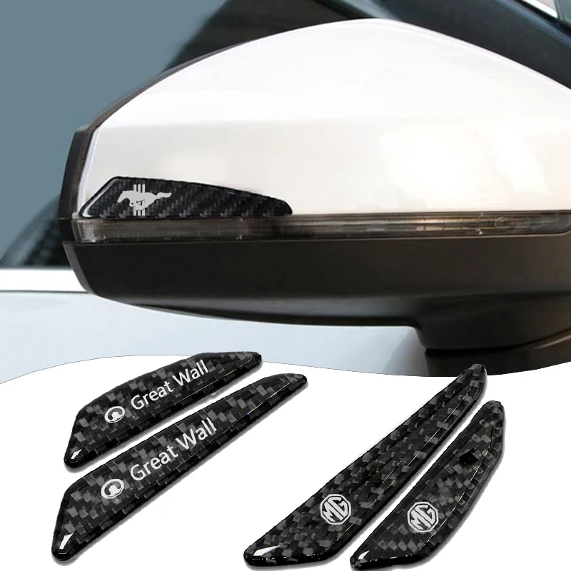 

4Pcs Car Logo Carbon Fiber Protect Stickers Car Decorate Decals For Honda civic Accord CRV fit jazz City CRZ Crider Insight xrv