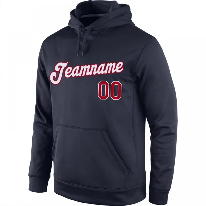 Wholesale Popular Custom Stitched Team Name/Number Hoodie Breathable Soft Streetwear Sports Pullover Sweatshirt For Adout/Youth
