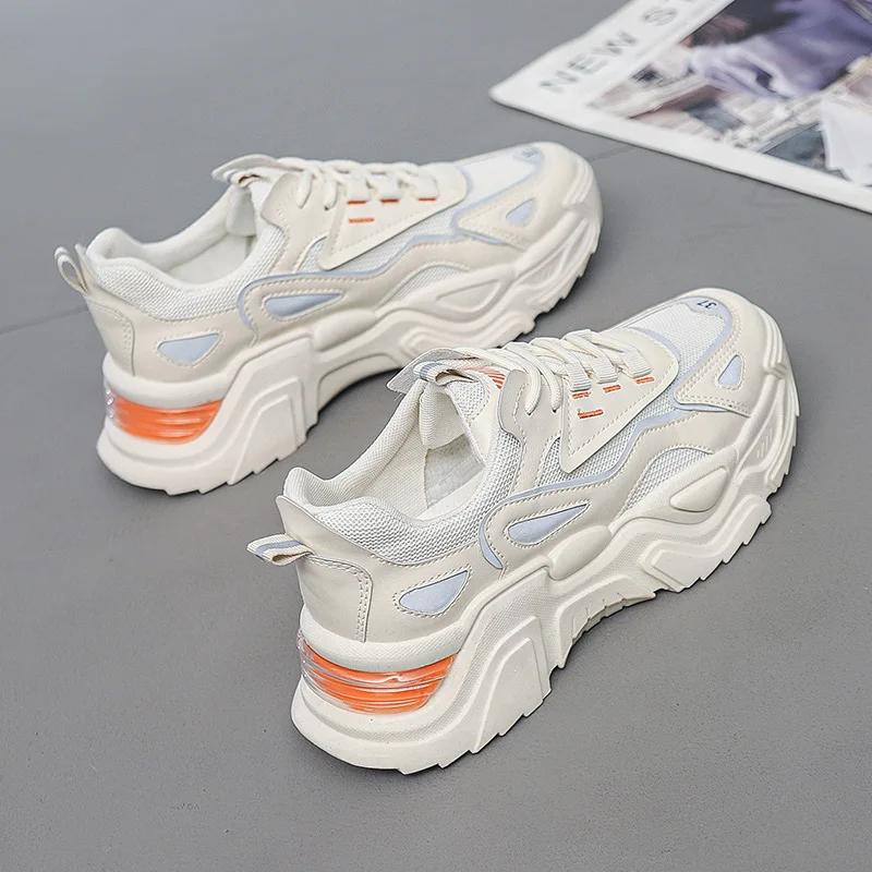 Dad Shoes Women's 2022 Spring and Autumn New Trendy Student Heightening Sneakers Running Casual Breathable Women Shoes