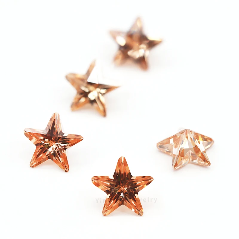 Хорошее качество восковая установка звезда камень огненное шампанское CZ для