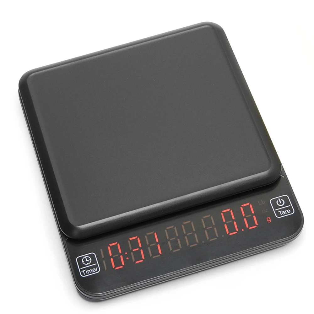 

Kitchen Coffee Scale With Timer Digital Food Multifunction Weighing Scale 0.1g High Precision Measures LCD Display