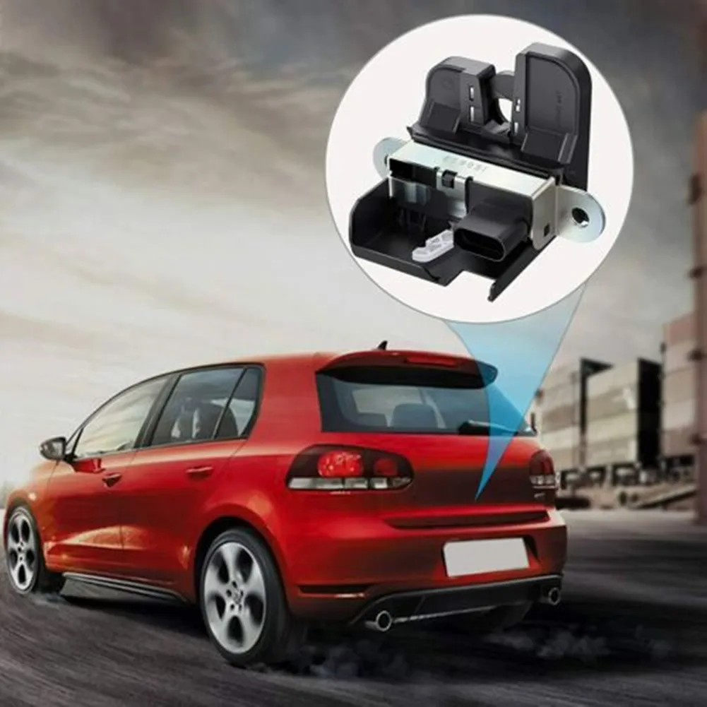 

Actuator Tailgate Boot Lock Latch 4 Pin 5K0827505A 5M0827505E Black Car Accessories Plastic + Metal Replacement