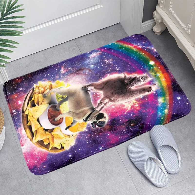 

Funny Doormat Home Mat Machine Made Anti Slip Carpet Living Room/Hallway For Kids Gift Cat Dog Shark Bathroom Mat 50X80cm
