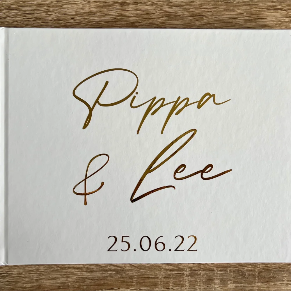 Индивидуальная Свадебная Гостевая книга Современная фольгированная с