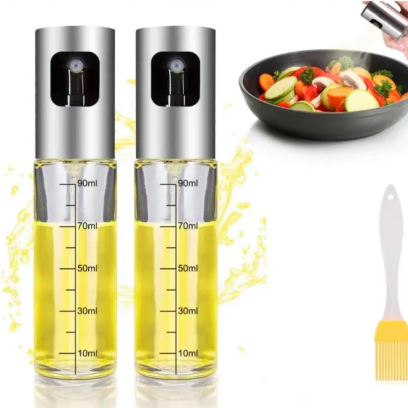 

Empty Oil Sprayer Bottle BBQ Cooking Olive Oil Sprayer with scale Kitchen Baking Oil Spray Vinegar Bottle Oil Dispenser Salad