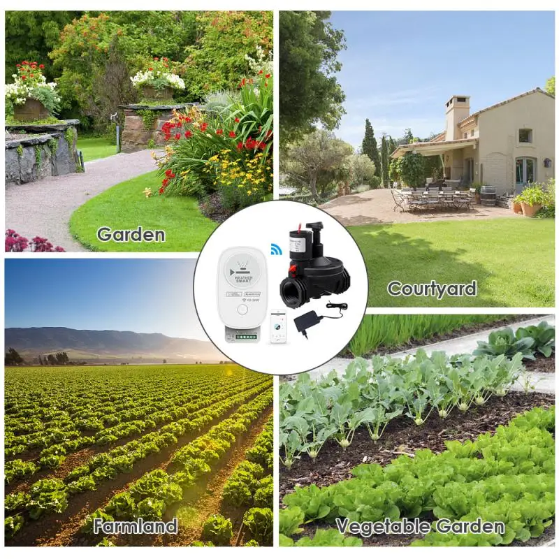 

Tuya Wifi Сад таймер воды приложение мульти-клапаны автоматический электронный таймер полива домашний сад Орошение Таймер контроллер системы