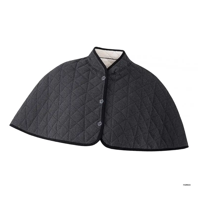 Женские накидки на пуговицах спереди шали короткие плащи флисовой подкладке