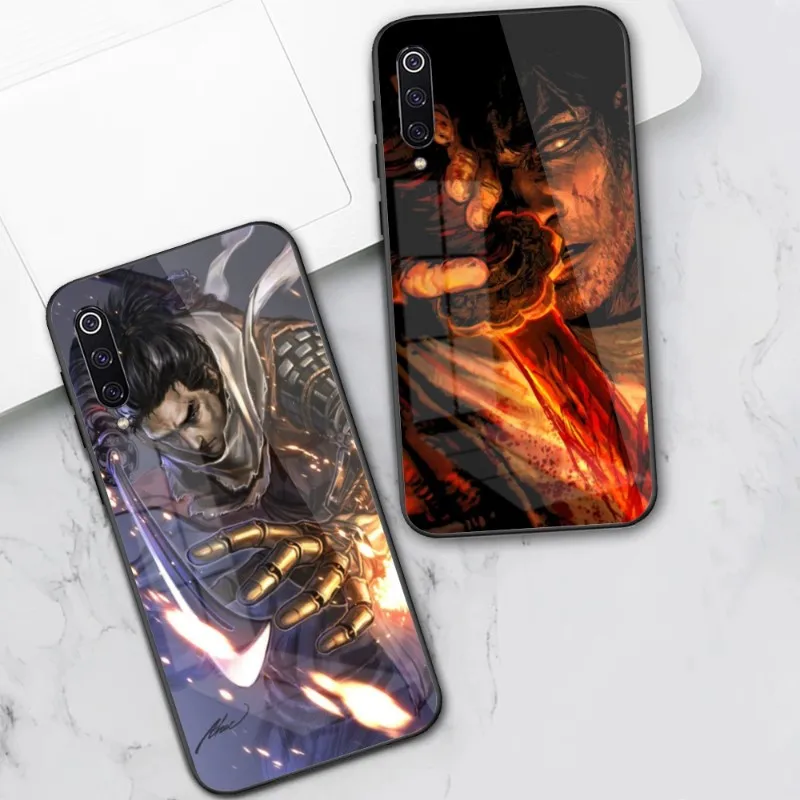 

Sekiro Anime Wolf Phone Case for Xiaomi 13 12 11T 10 9 Lite Redmi Note 11 10 10S Pro 9 9A 8 PC Glass Phone Cover