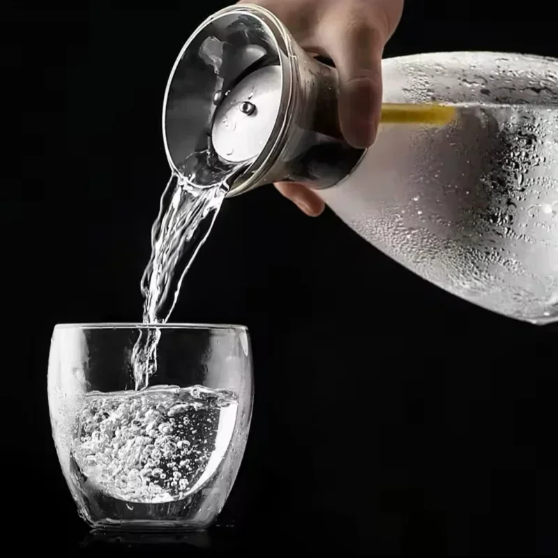 Стеклянный графин 1/1 5 л кувшин для воды с крышкой диспенсеры напитков вечеринок