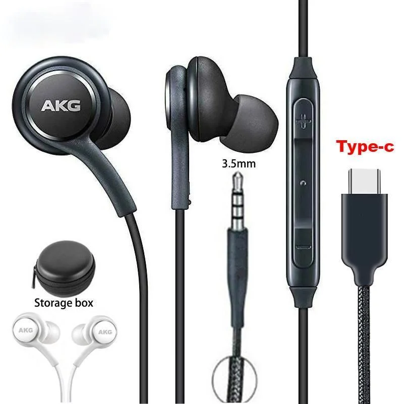 

EO-IG955 AKG Headset Earphones In-ear 3.5mm/Type c earbuds with Mic Wired for Samsung S20 note10 S10 S10+ S9 S8 S8+S7 наушники