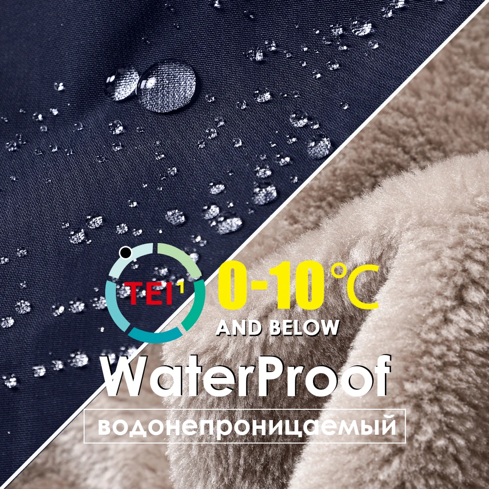 Men Autumn Brand New Business Casual Thick Fleece Warm Hooded Parkas Jacket Coat Men Winter Outwear Waterproof Pockets Parka Men