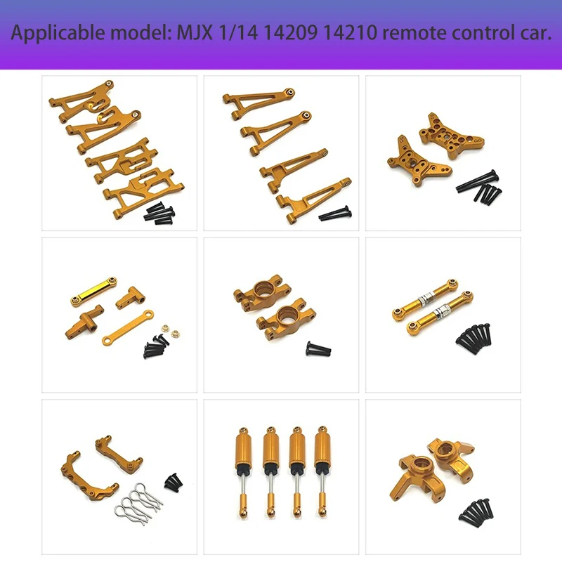 Конjunto De Grupo De닥 Модное управление с ЧПУ Con Rodamientos Para 1/14 MJX 14209 14210 Радиоуправляемая