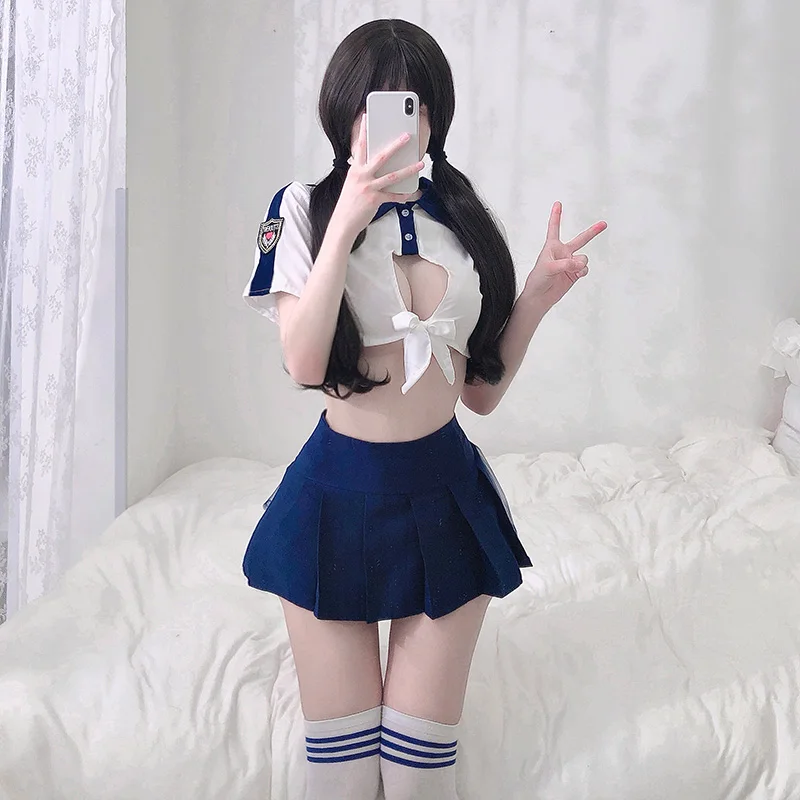 Пикантный Японский Школьный костюм для девочек ролевых игр студенческий Косплей