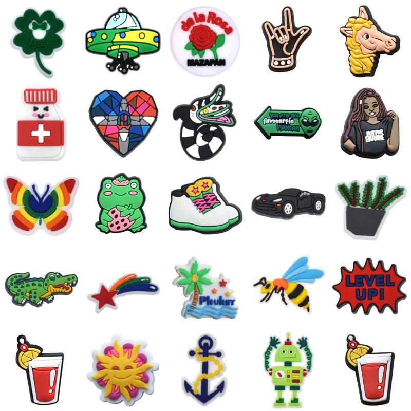 

Women Charm Shoes Accessories Wholesale Bulk Set Jeans Packs Shoe Charms Kids Girl Para Pins Men Decorations for Crocs Boy Gifts