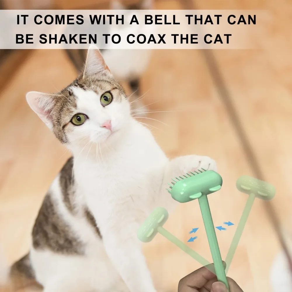 Floating Hair Remover Cat Massager Brush Abs Lightweight Cat Rubs Brush Cat