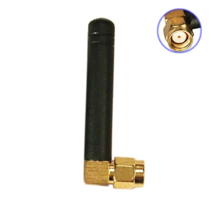 Upgraded WiFi Antenna 2.4GHz/5.8GHz Dual Bands 3dbi RPSMA-/SMA Connector Rubber Used for Mini PCI Card Camera USB