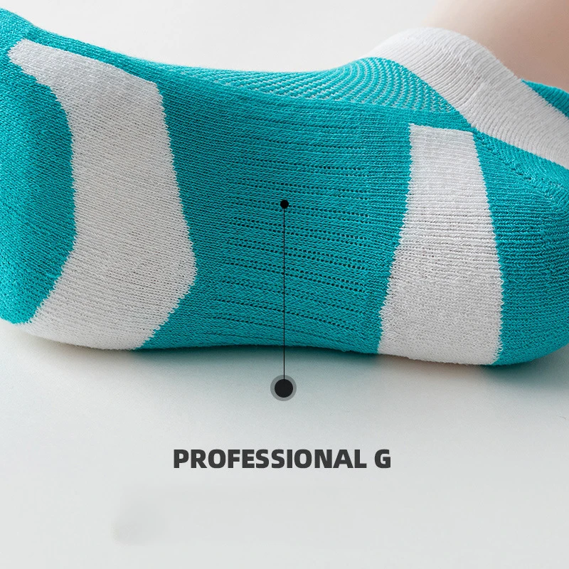Sports Socks Stinky Socks Socks Cotton Socks Spring  Summer Terry Sweat Absorbent Breathable Cotton Ladies Sports Contrast Color