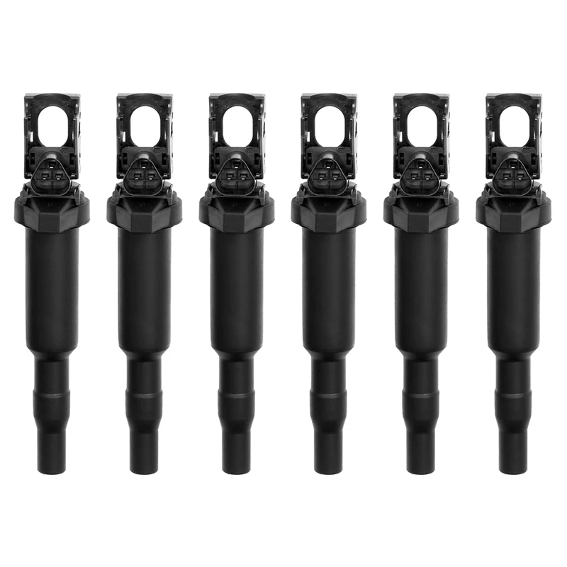 

6PCS Ignition Coils for -BMW 325I 335I 525I 550I 650I 750I M3 M5 X5 X6 & More 0221504470 12137562744 12137594937