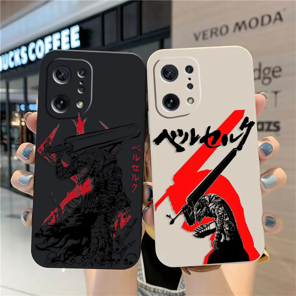 

Anime Guts Berserk Phone Case For OPPO FIND X5 X6 X3 X2 REALME 5 6 7 X7 X50 RENO ACE 2 4G 5G PRO Colour Case Funda Shell Capa