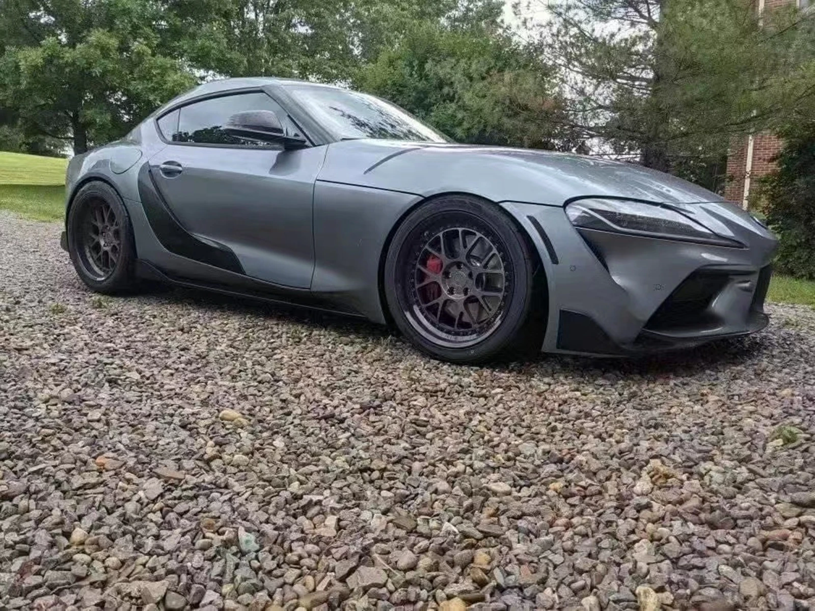 Внешняя дверь боковое крыло вентиляционная панель накладка полоса для Toyota Supra GR