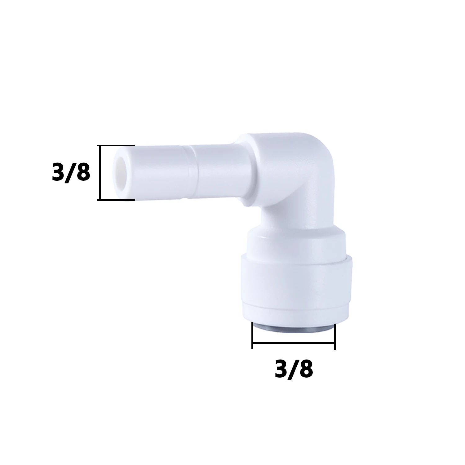 90-градусный коленчатый фитинг для обратного осмоса, 15 типов, наружная и внутренняя резьба 1/4 3/8, шланг из полиоксиметилена, полиэтиленовый соединитель для труб, детали фильтра обратного осмоса